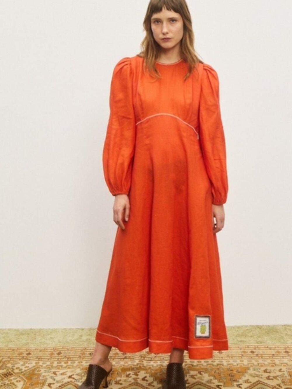 Alemais contessa long sleeve midi dress